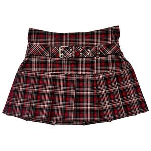 Y2K No Boundaries Plaid Pleated Mini Skirt